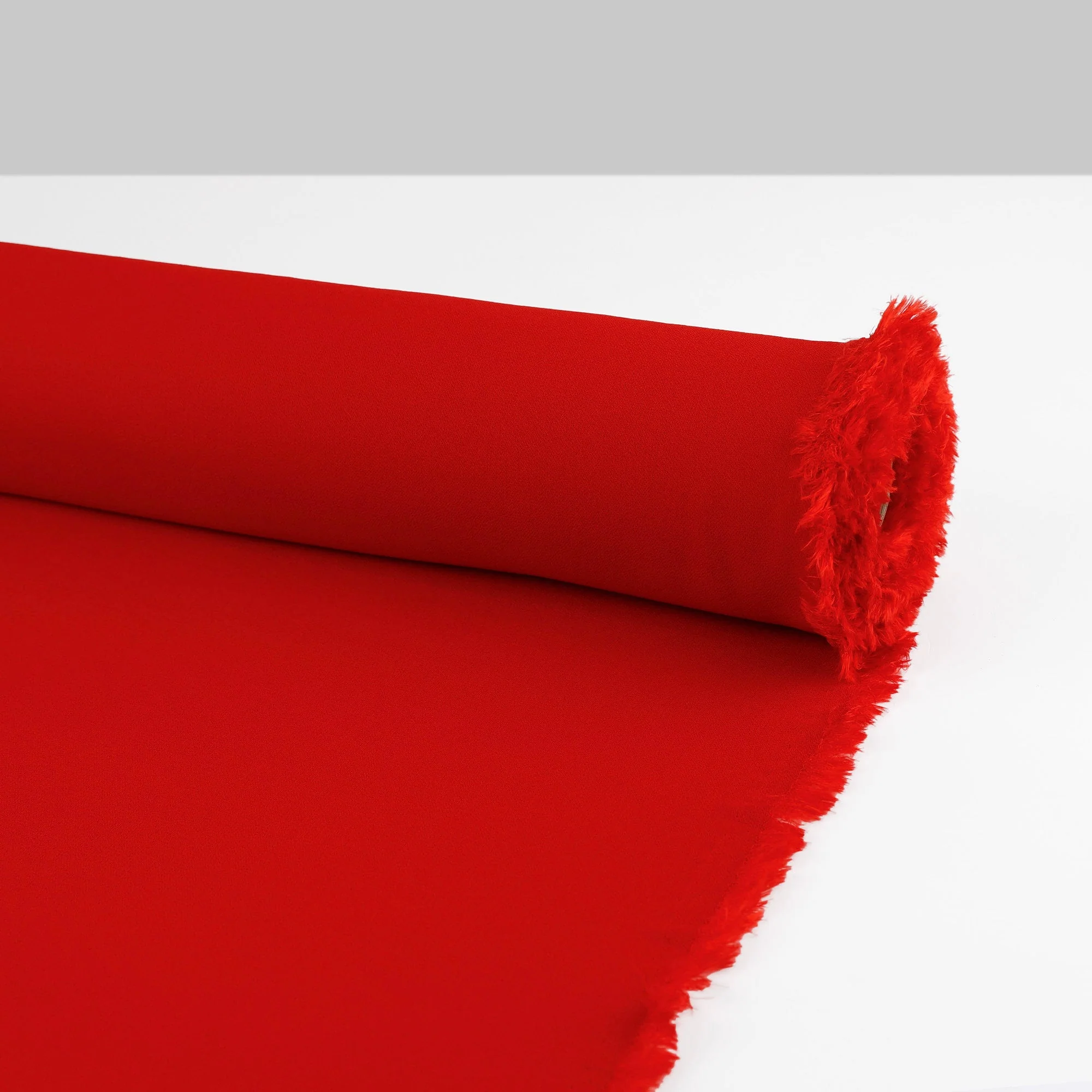 Viscose Crepe Double Jersey - Chilli - Image 3