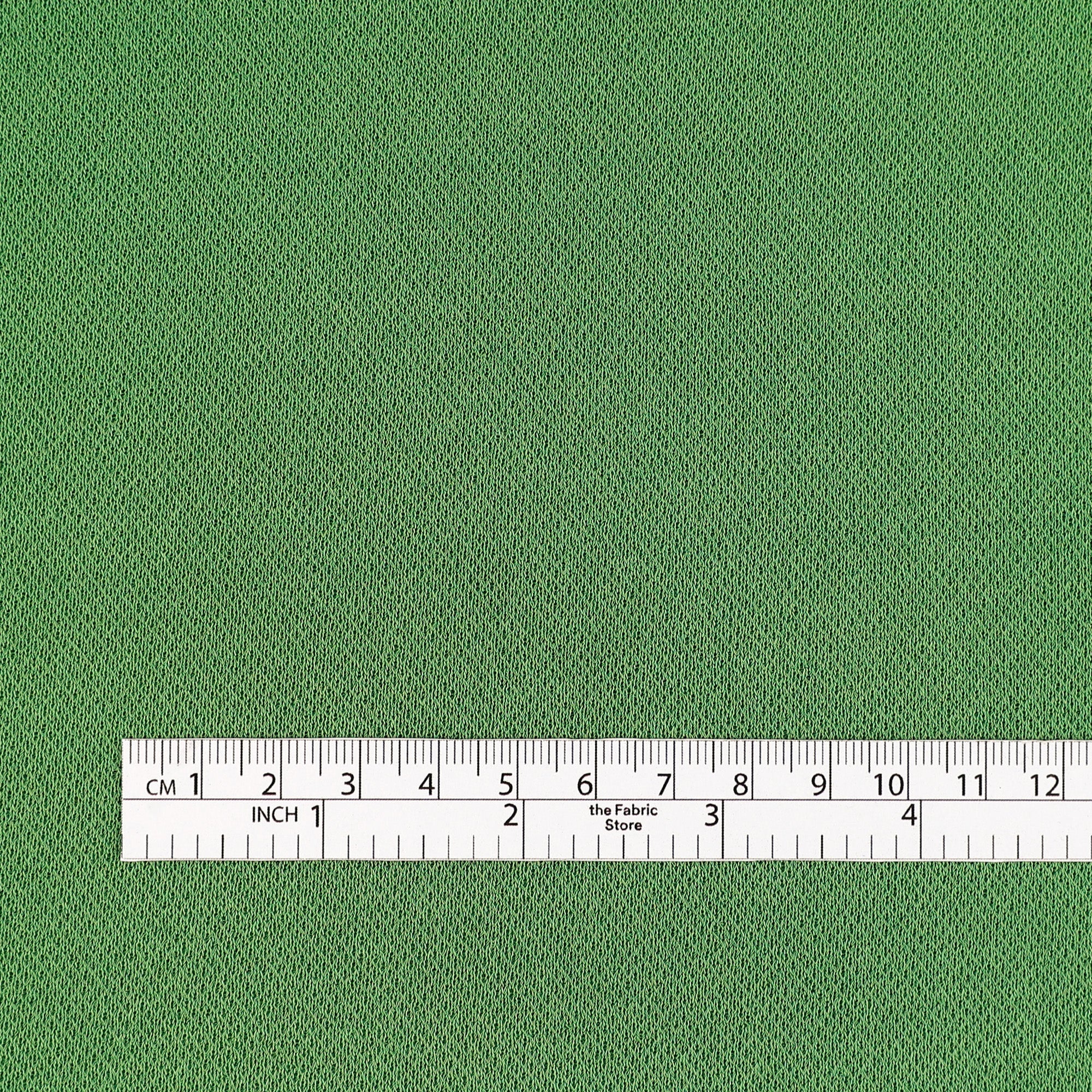 Viscose Honeycomb Jersey - Asparagus - Image 4