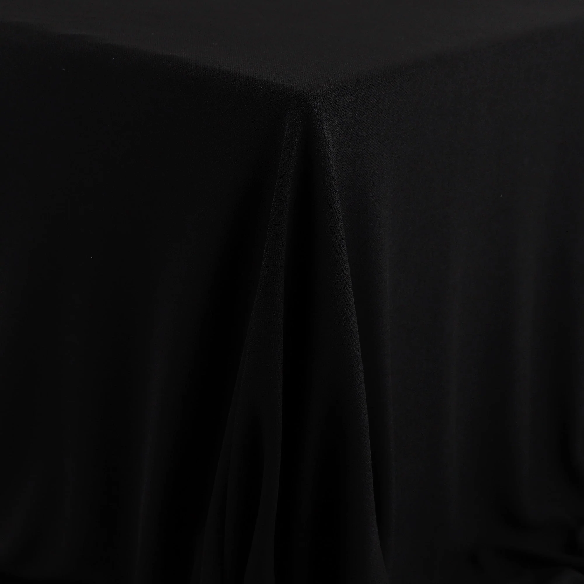Viscose Honeycomb Jersey - Black - Image 2