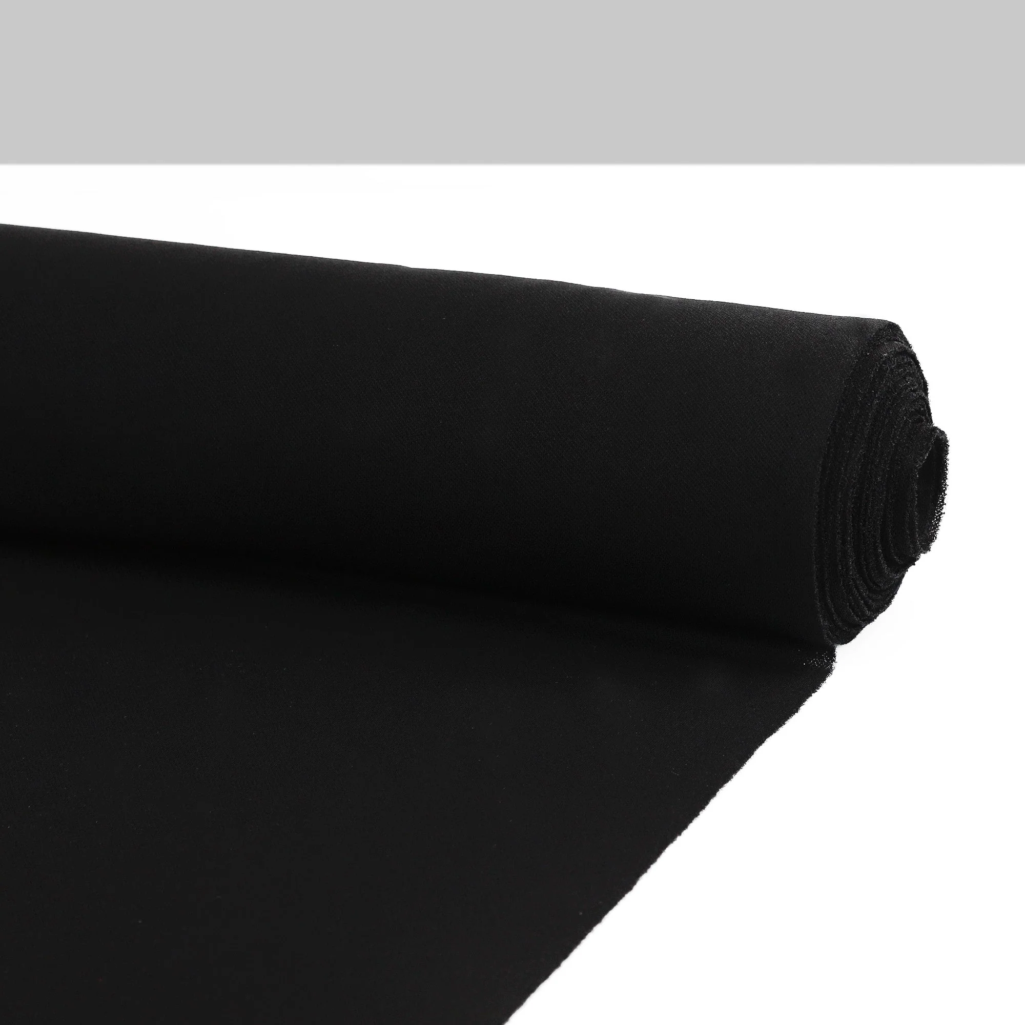 Viscose Honeycomb Jersey - Black - Image 3