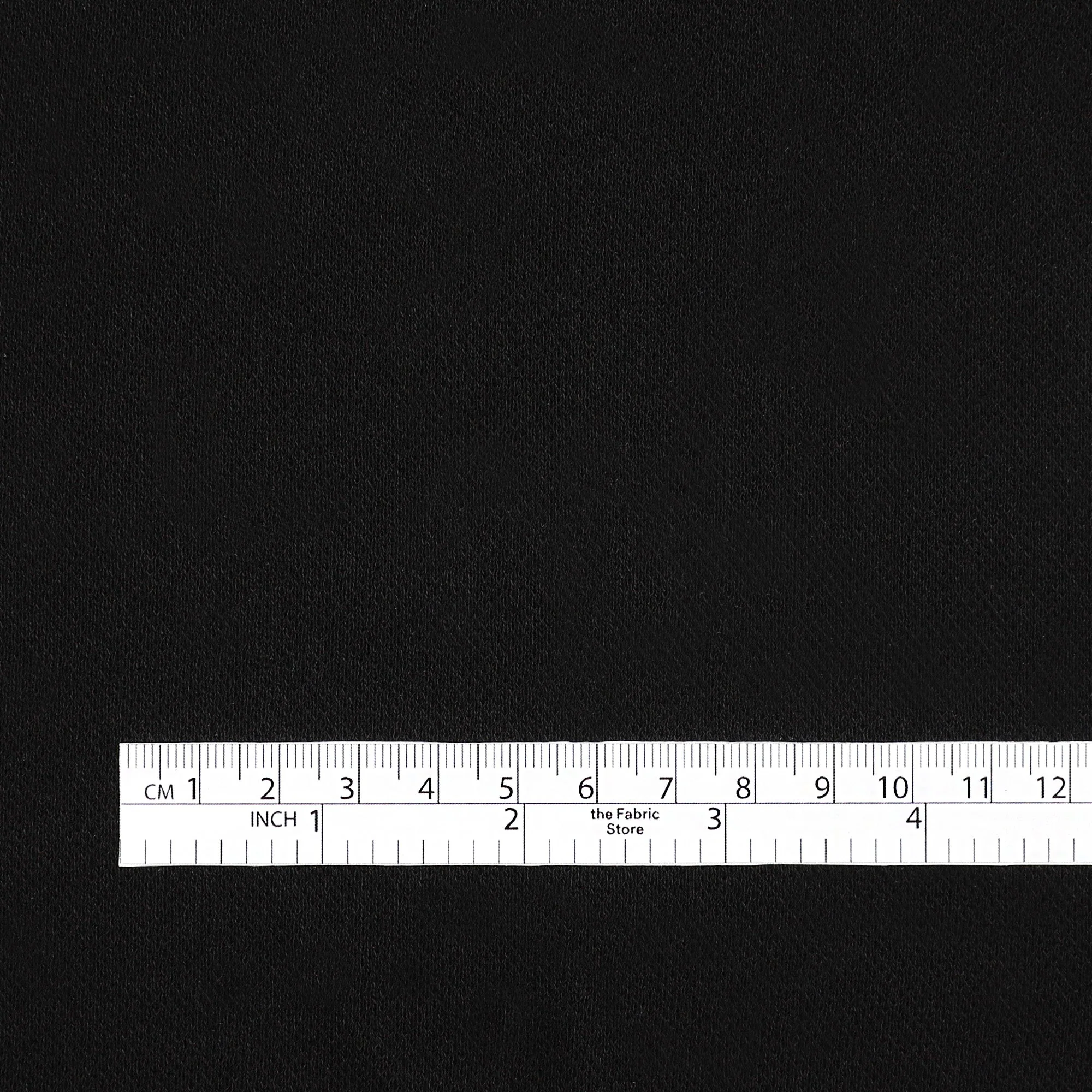 Viscose Honeycomb Jersey - Black - Image 4
