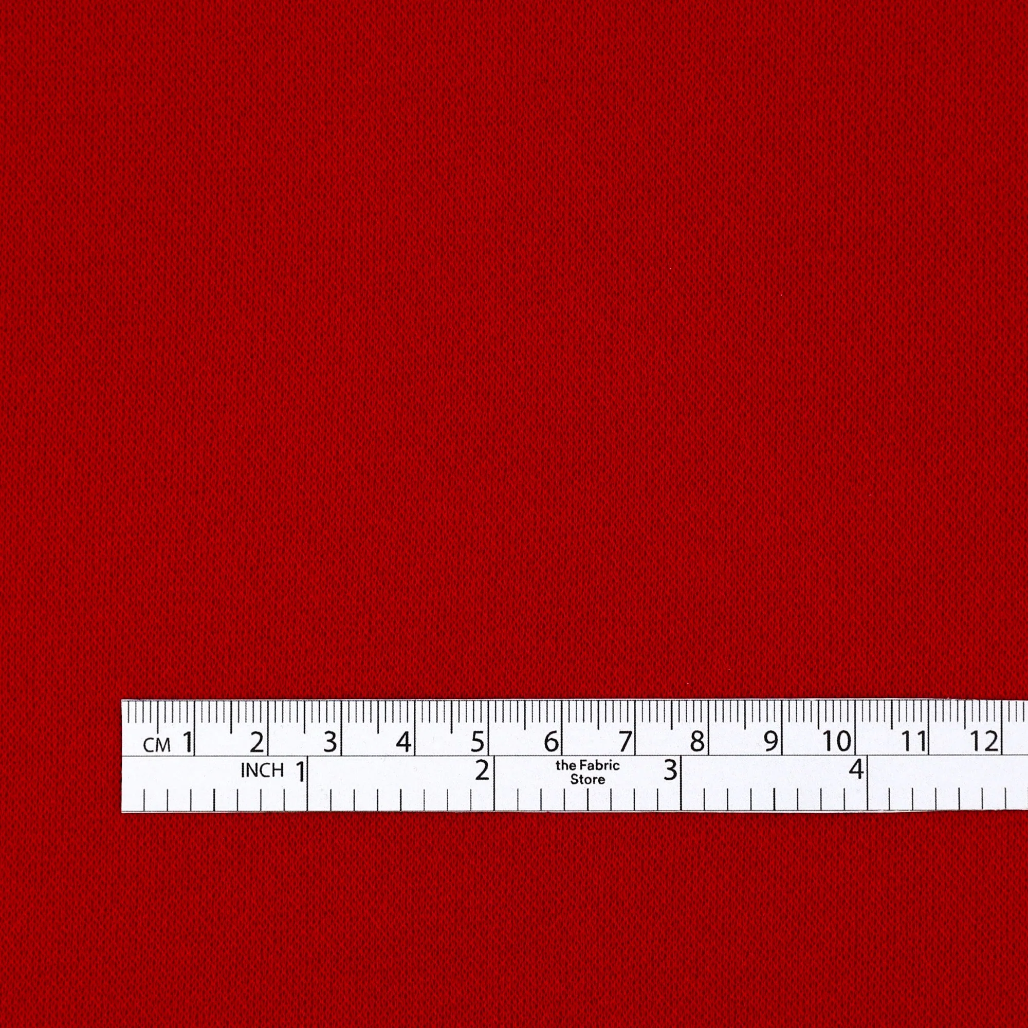 Viscose Honeycomb Jersey - Cherry - Image 4
