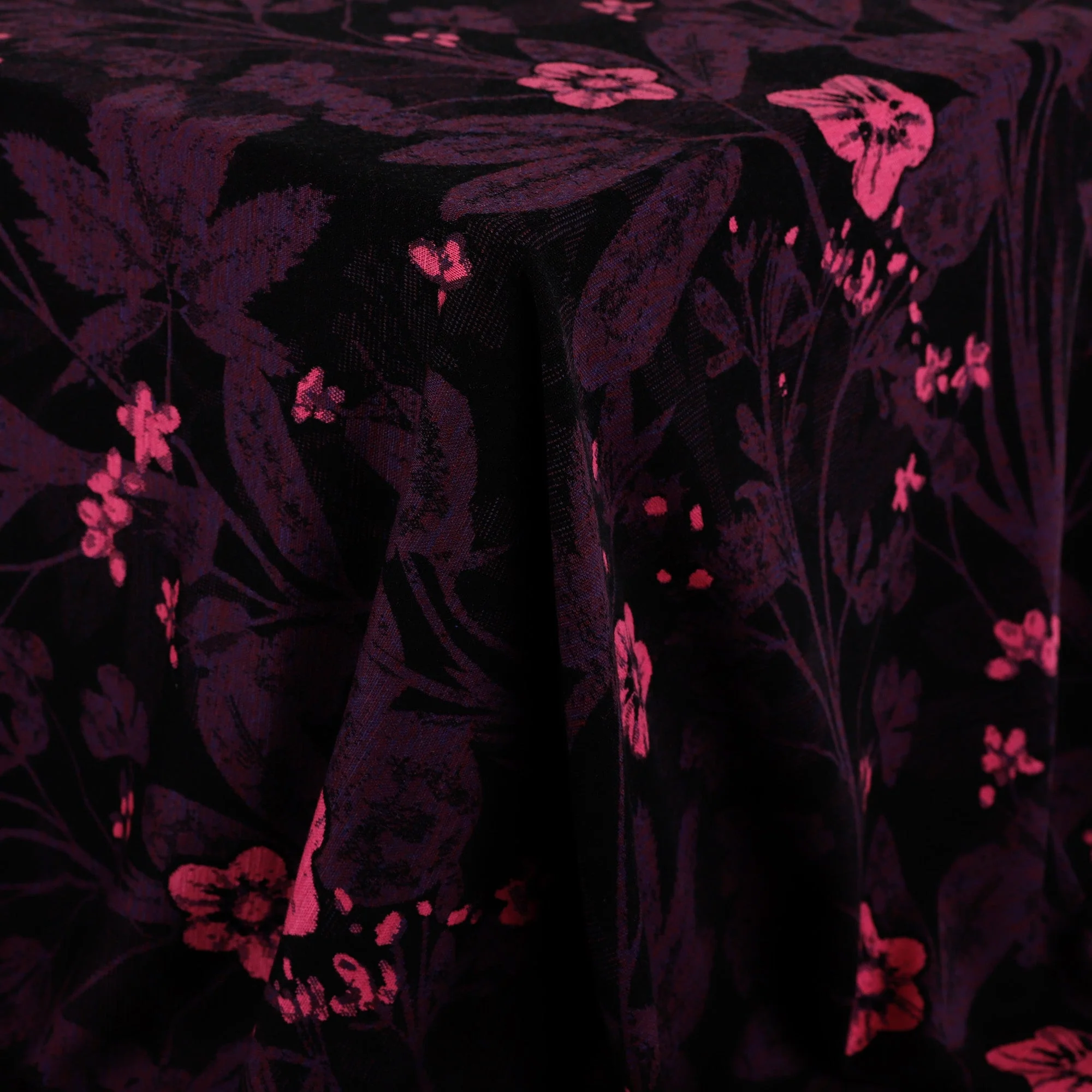 Woodland Flowers Merino Jacquard - Berries - Image 2