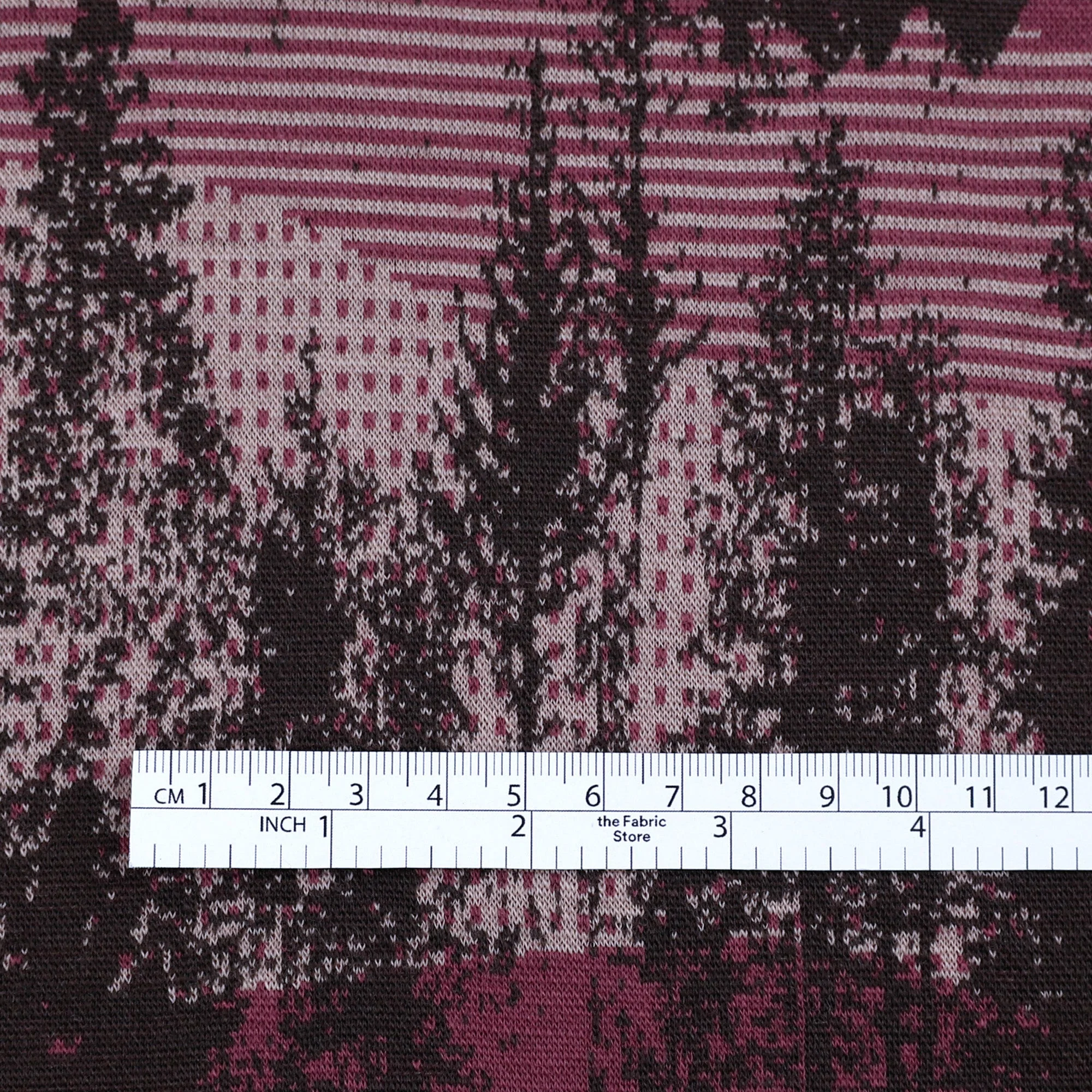 Alpine Trees Merino Jacquard - Muddy Pink - Image 4