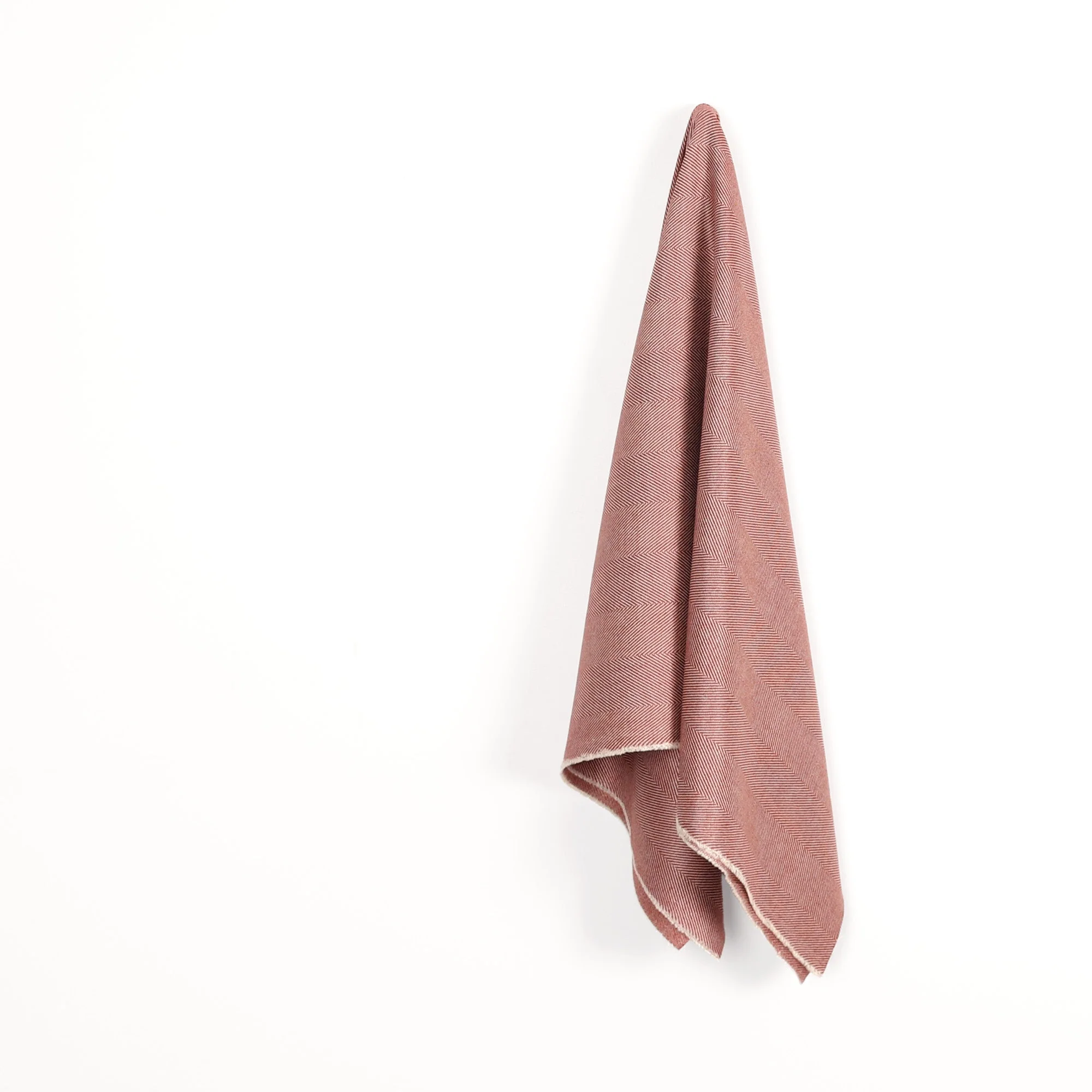 Wool Blend Herringbone Suiting - Sumac - Image 2