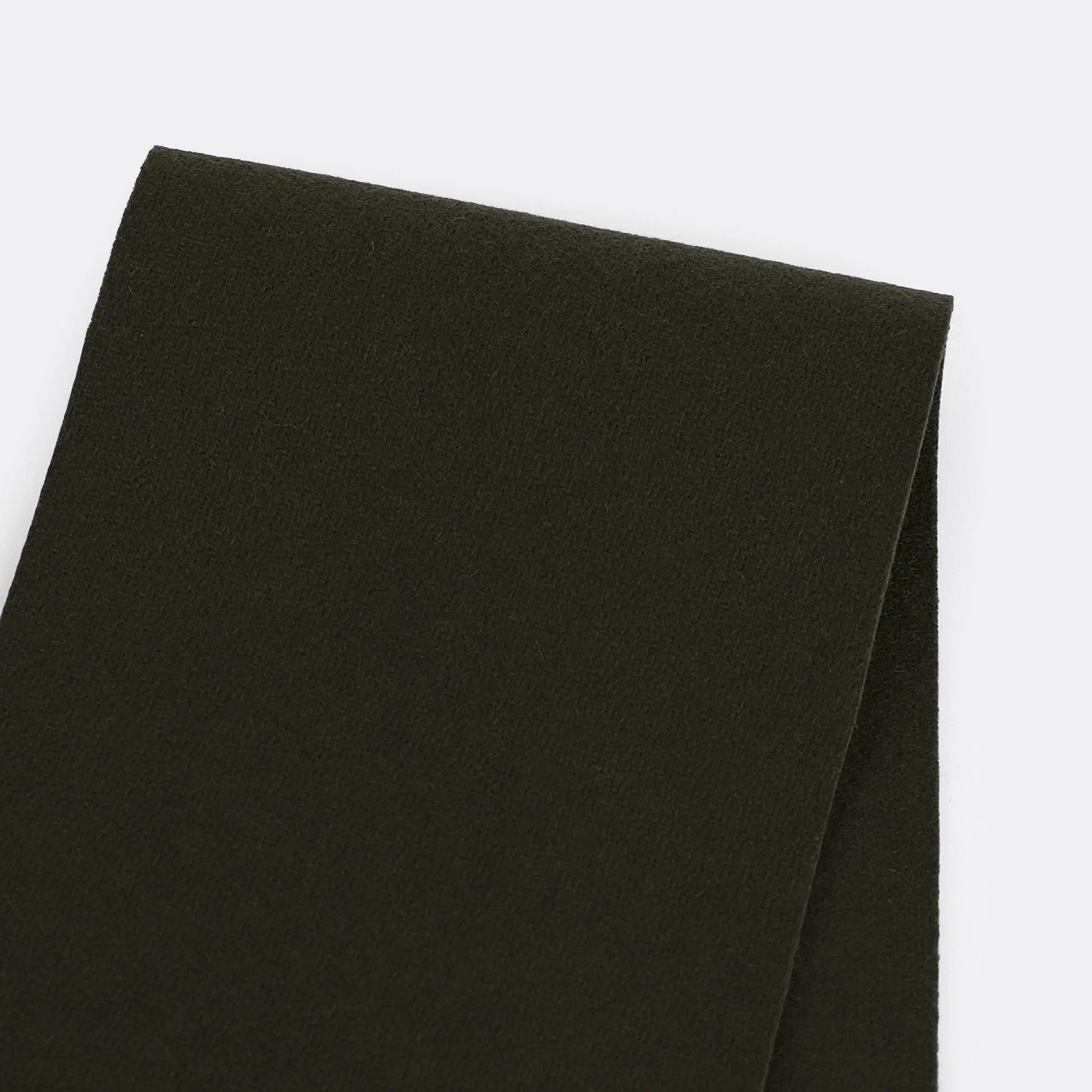 Wool Melton Coating - Moss