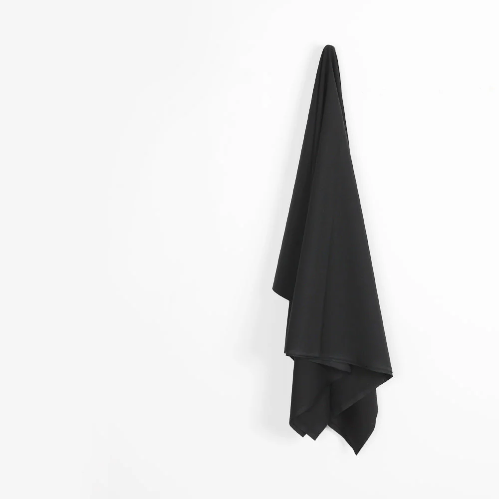Wool/Poly Suiting - Black - Image 2