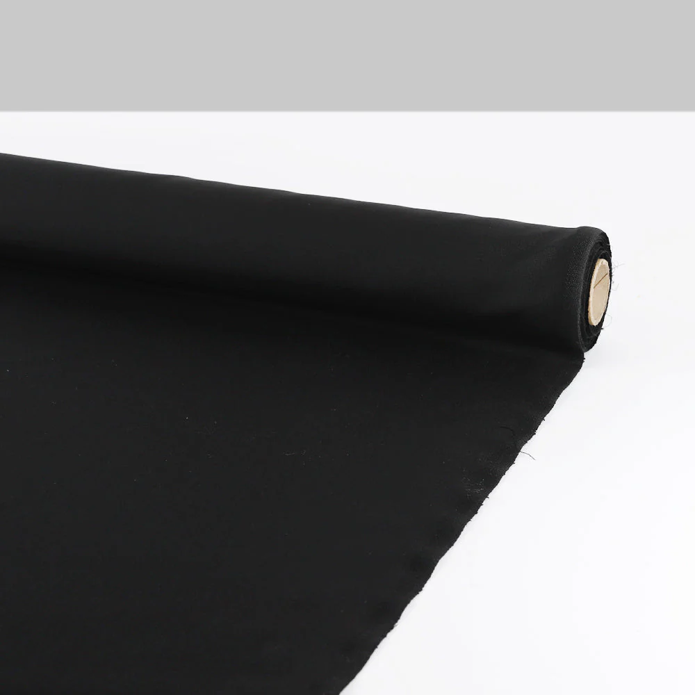 Wool/Poly Suiting - Black - Image 3