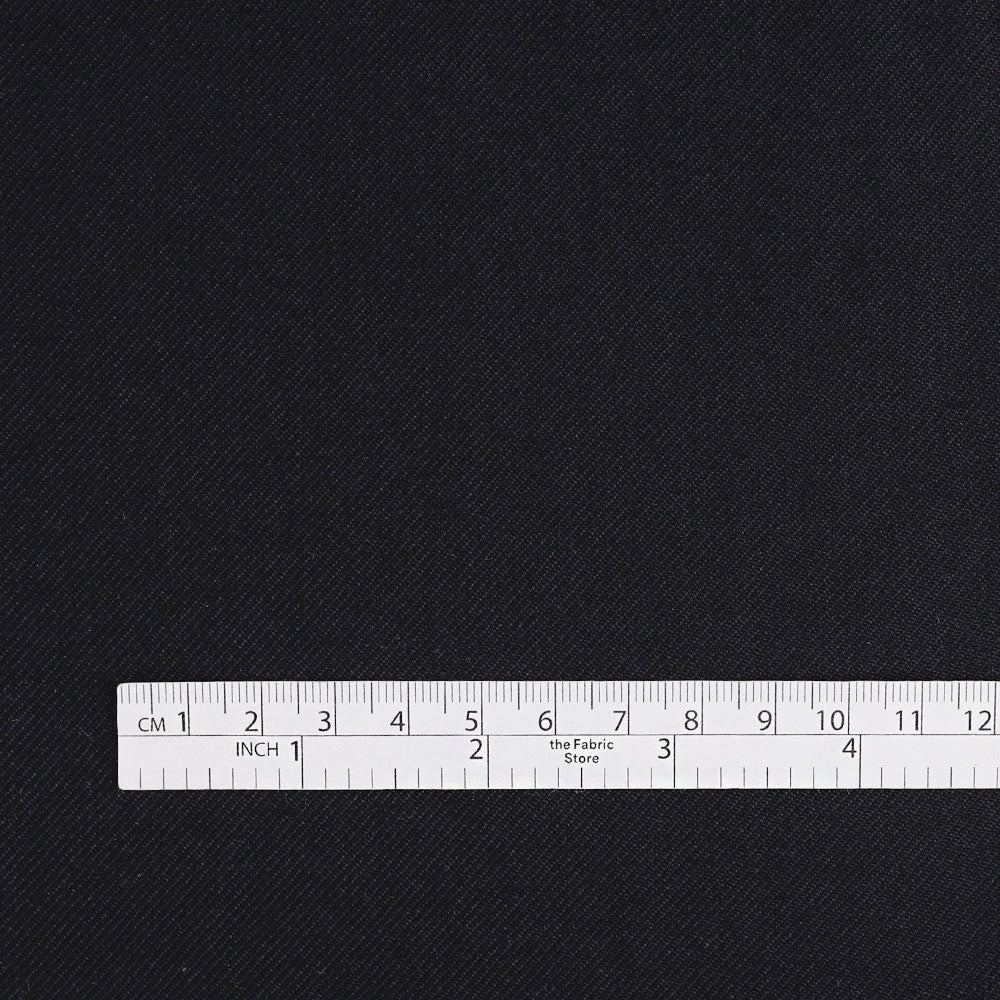 Wool/Poly Twill Suiting - Midnight - Image 4