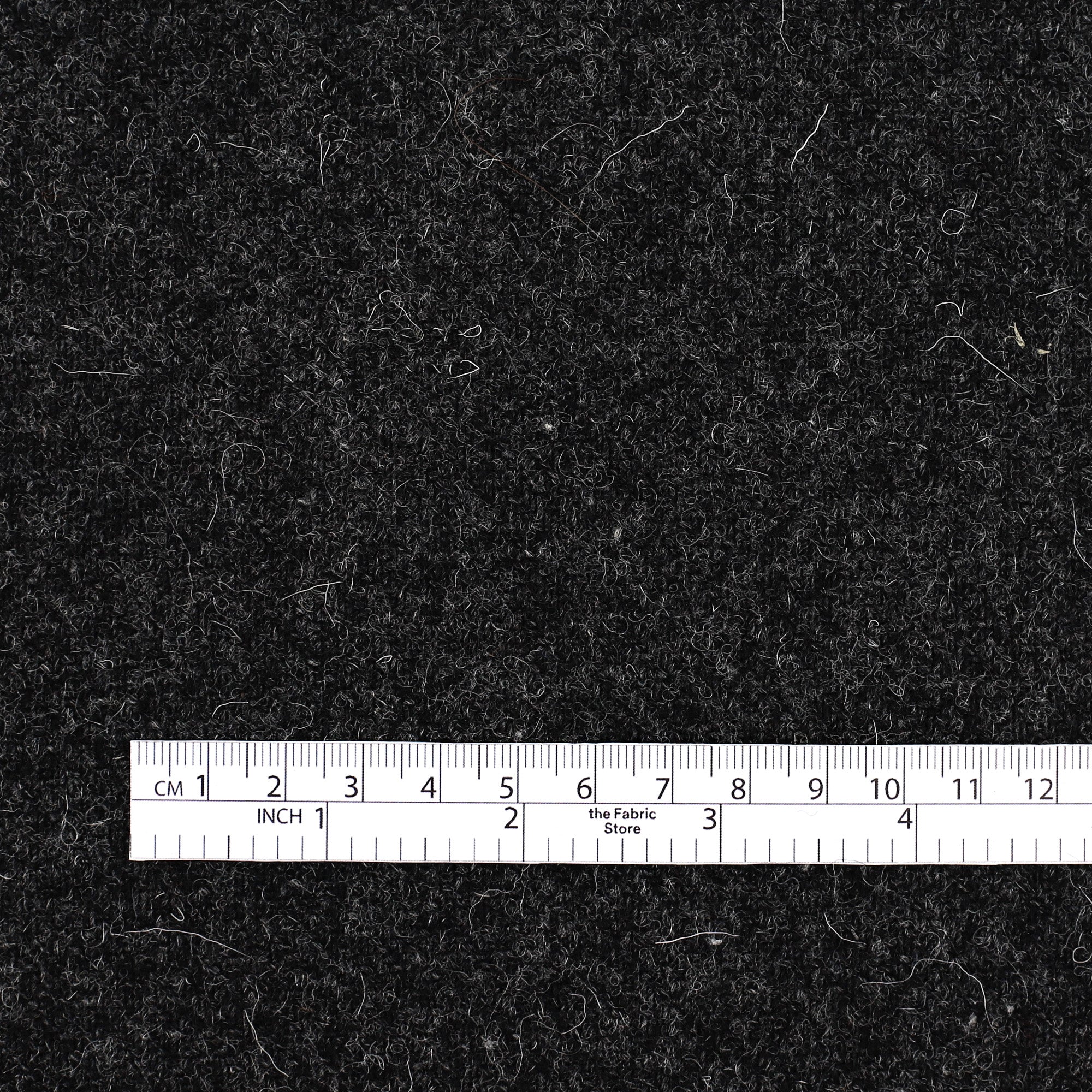 Woolly Twill Coating - Coal - Image 4