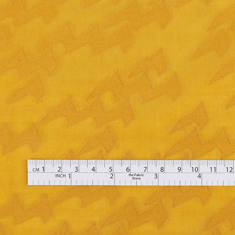 Zig-Zag Devoré Cotton/Silk - Canary - Image 4